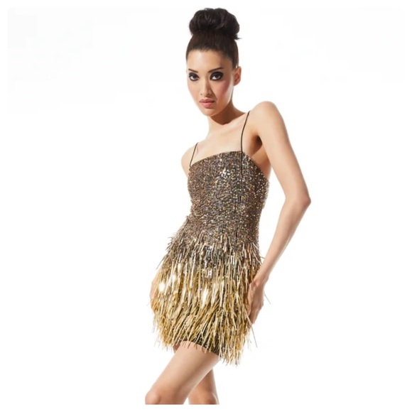 ALICE + OLIVIA Fifi Embellished Mini Cami Dress - Picture 4 of 17